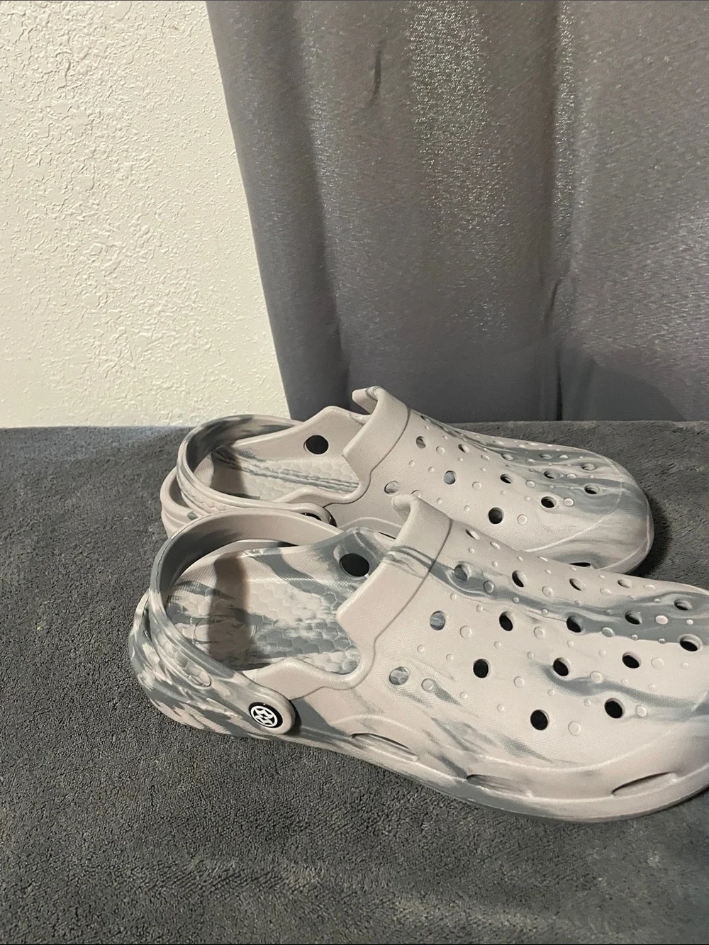 Men's Casual Foam Clogs - Marble White